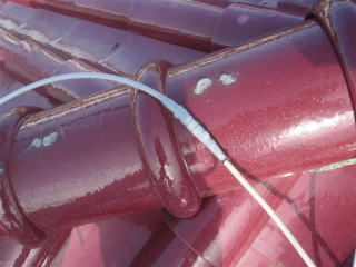 大雪によるアンテナケーブル断線被害 施工後