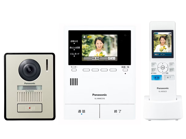 テレビドアホン VL-SWE310KLA(録画機能付きのシンプルドアホン)