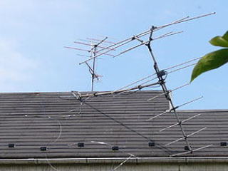 台風によるアンテナ倒壊|アンテナ復旧