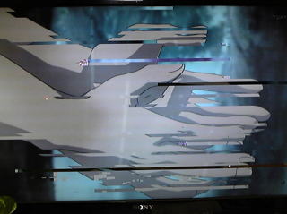 ＴＶにブロックノイズ