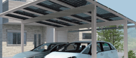 ソーラーカーポート設置工事