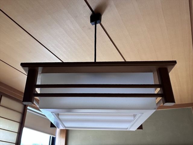 和室照明交換工事