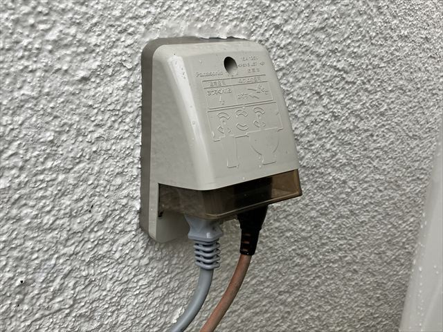家庭用屋外コンセント交換工事