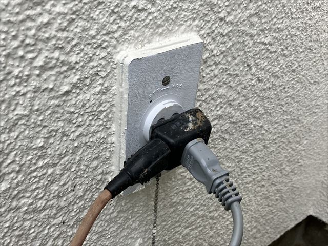 家庭用屋外コンセント交換工事