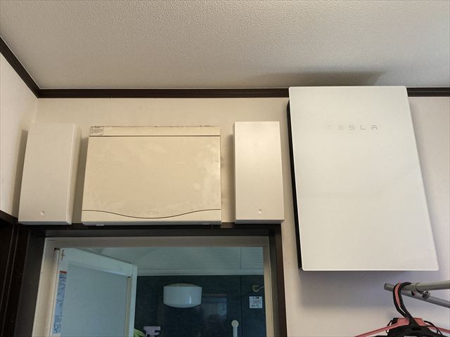 家庭用テスラパワーウォール設置工事