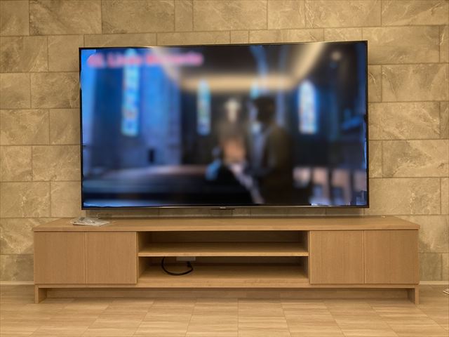 家庭用TV壁掛け工事