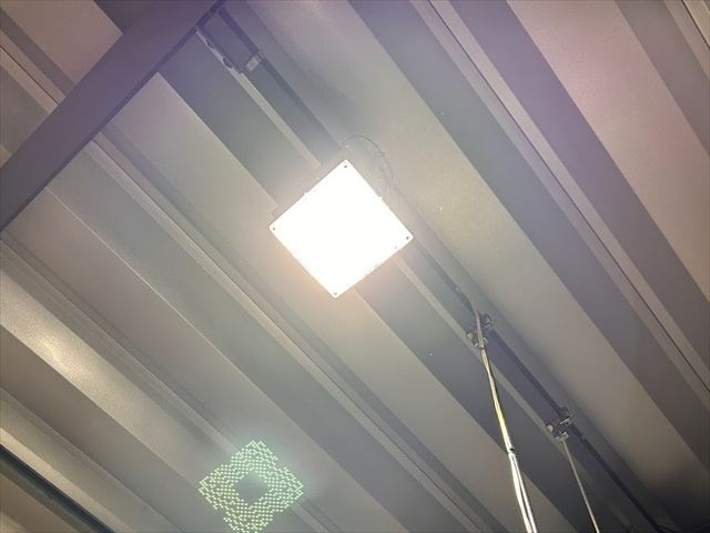 高天井照明交換工事