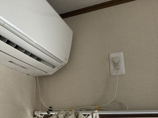 家庭用エアコンコンセント増設工事