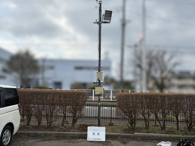 茨城県守谷市 夜間訓練用照明灯設置工事