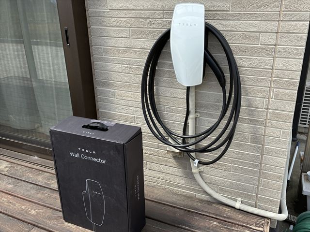 家庭用テスラウォールコネクター設置工事