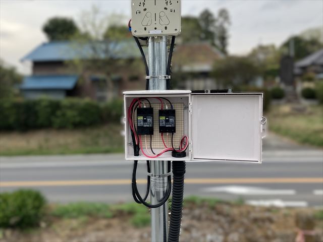 資材置場(コンテナ)動力新設工事
