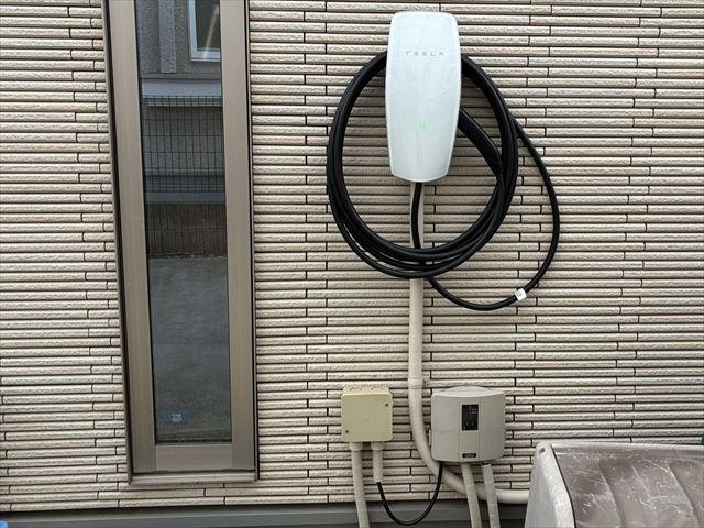 茨城県つくば市 家庭用テスラウォールコネクター設置工事