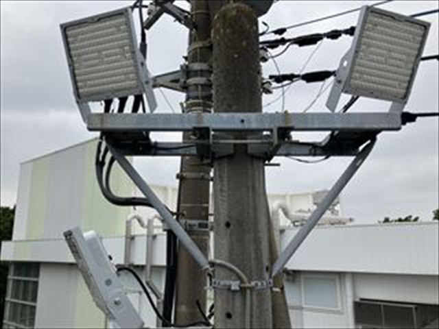 オフィス用駐車場照明、室内照明LED化工事