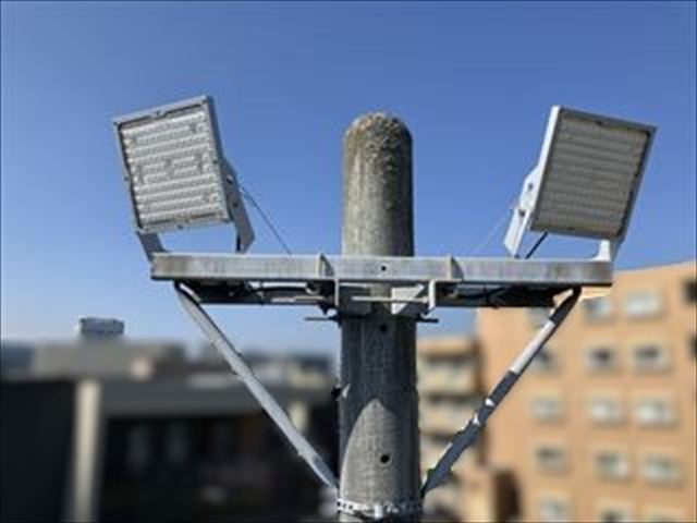 オフィス用駐車場照明、室内照明LED化工事