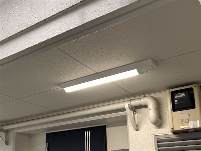 茨城県取手市 マンション用共用灯LED化工事