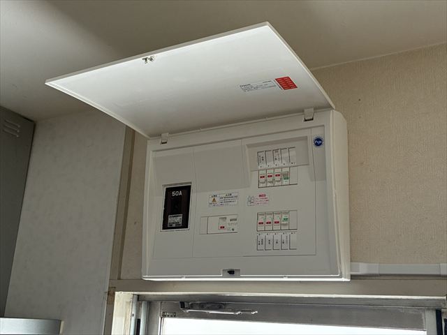 茨城県取手市 家庭用分電盤交換、専用コンセント設置工事